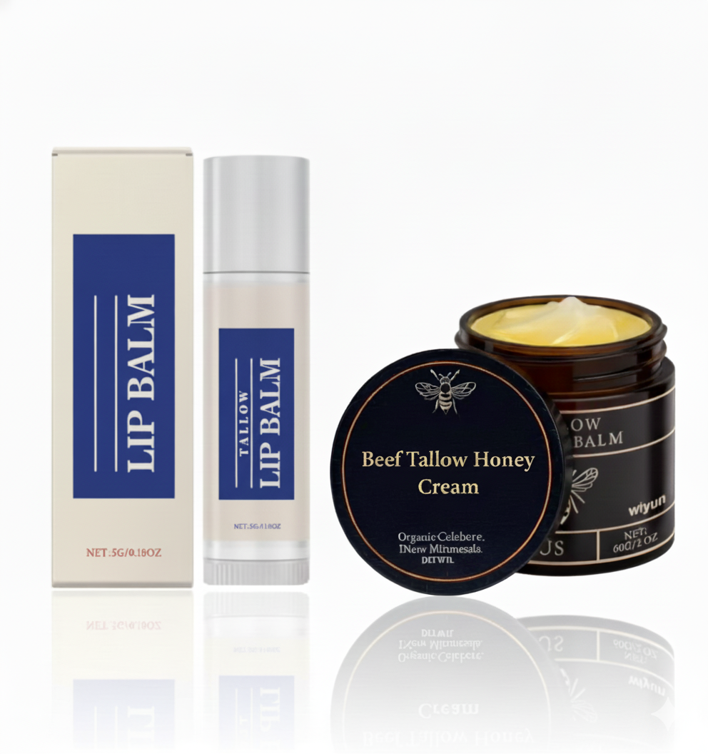 Tallow Honey Cream: Hydrating Moisturizer for Improved Skin Elasticity, Firmness, and Radiance